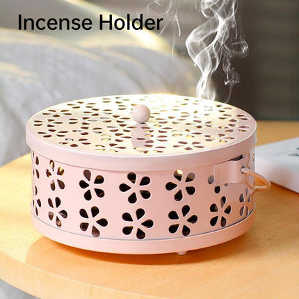 Iron Mosquito Incense Box Fireproof Tray Stand Indoor Household Incense Holder