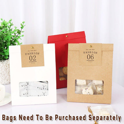 60PCS Folded Kraft Paper Biscuit Kraft Cardboard paper Creative Decorative Paper