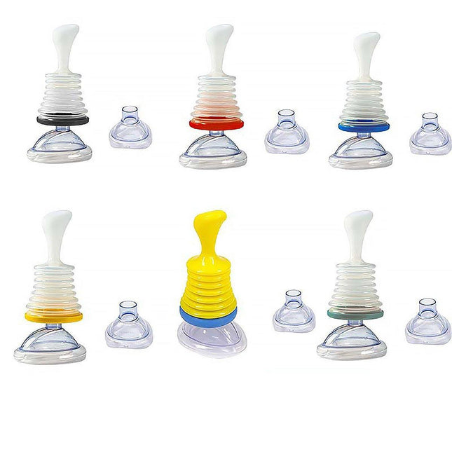 Respiratory Trainer Suffocation Emergency Rescue Mask Heart And Lung Device