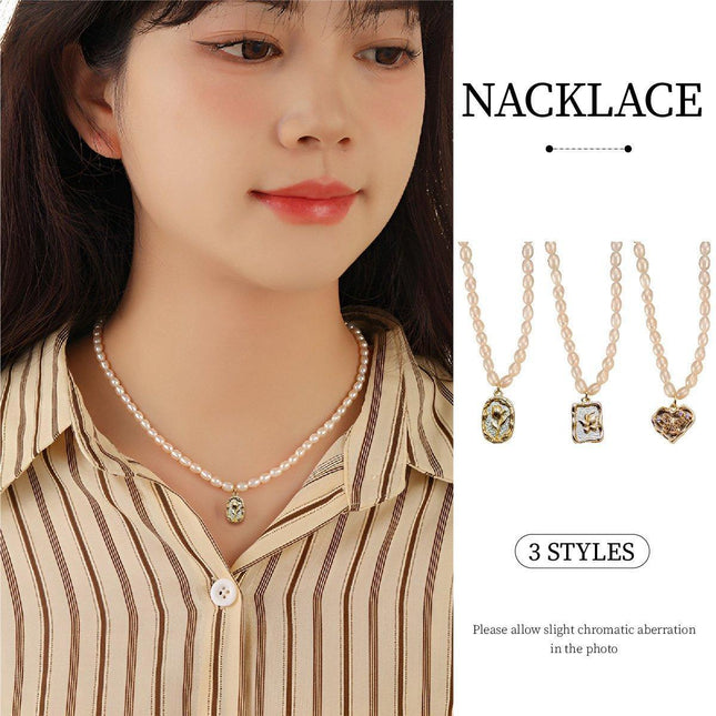 Natural Freshwater Pearl Beaded Necklace Elegant Versatile High Quality Jewelry