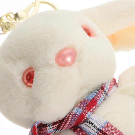 Cartoon Rabbit Doll Plush Toy Key Chain Accessories Bag Pendant Gift Keychain - Aimall