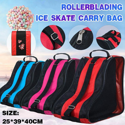 Rollerblading Ice Skate Carry Bag Adjustable Shoulder Strap for Children Adults - Aimall