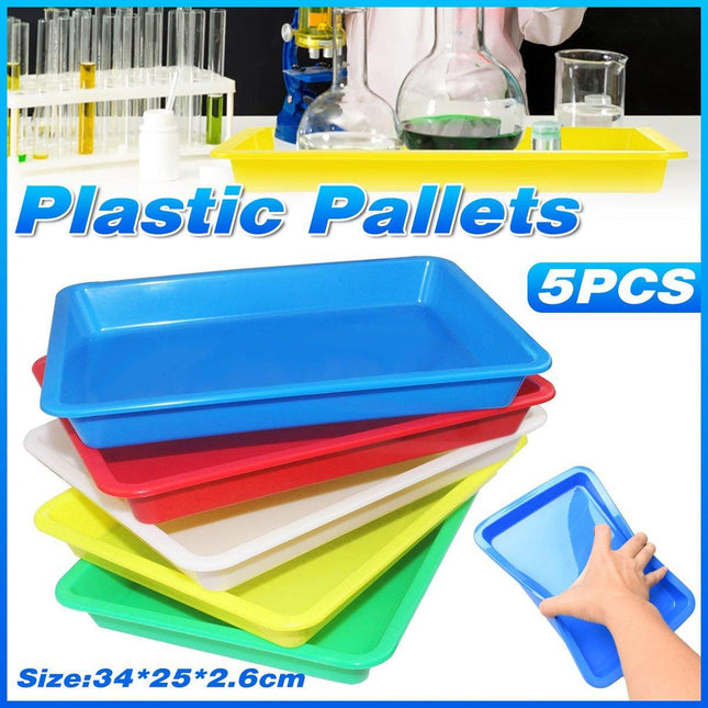 5pcs Plastic Fruit and Vegetable Tray for Storage and Organization in Kitchen
