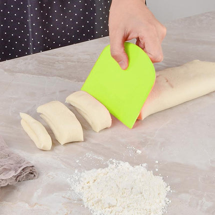 Baker Dough Scraper Sourdough Pizza Cake Pastry Bread Cutter Slicer Cutting Tool - Aimall