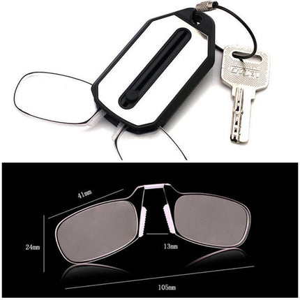 Thin Easy Carry Ultra Nose Clip Optics Presbyopic Ultralight Reading Glasses - Aimall