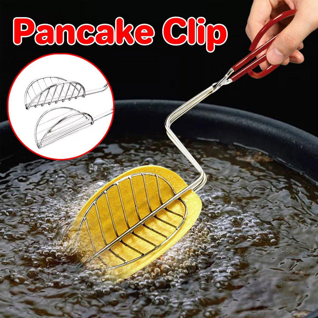 Stainless Steel Taco Clip Tortilla Pancake Deep Fried Chips Cooking Kitchen Tool