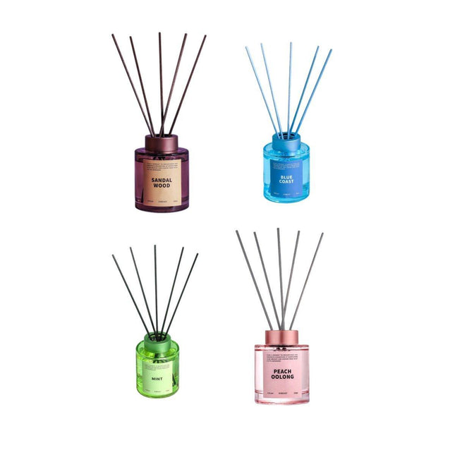 5X 120ml Fireless Rattan Aromatherapy Essential Oil Reed Diffuser Set