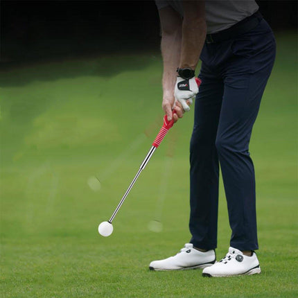 Golf Swing Training Aid Telescopic Impact Sound Stick Exercise Tool for Practice