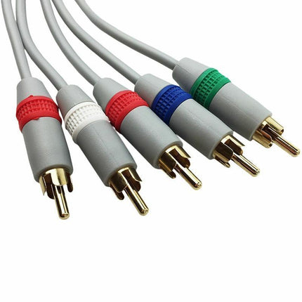 HDTV 5 RCA Component HD TV Audio Video Cable for Nintendo Wii amp WiiU U Console - Aimall