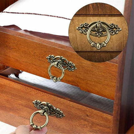 5PCS Vintage Handles Cabinet Drawer Cupboard Door Iron Knob Gold Pull - Aimall