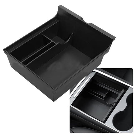 Centre Console Organizer Tray Armrest Storage Box Drawer for Tesla Model 3 - Aimall