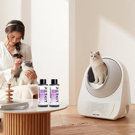 4PCS Smart Cat Litter Box Deodorizer Liquid Purifier with Pear Blossom Scent