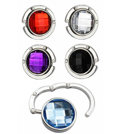Portable Alloy Folding Table Hanger Foldable Purse Bag Holder Handbag Hook - Aimall