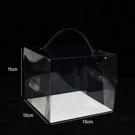 30x Transparent Disposable Cake Boxes with Handles Premium Quality Packagin