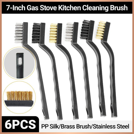 7 Inch Gas Stove Kitchen Multifunctional Cleaning Brush - Aimall