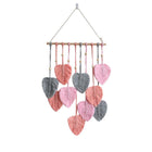 Handmade Braided Cotton Rope Leaves Wall Hanging Home Decoration Ornament