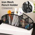 Multi Grid Metal Desktop Storage Box Pen Holder Cosmetic Organiser Tidy Box