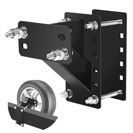 Heavy Duty Car Trailer Spare Tire Carrier Mount Universal Steel 150 lbs Capacity