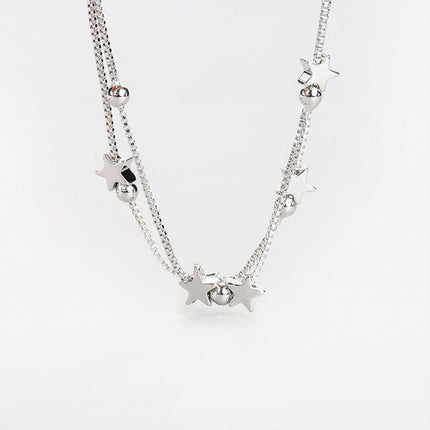 Double Star Bracelet Fashion Jewellery Adjustable Chain for Women Girls Gift
