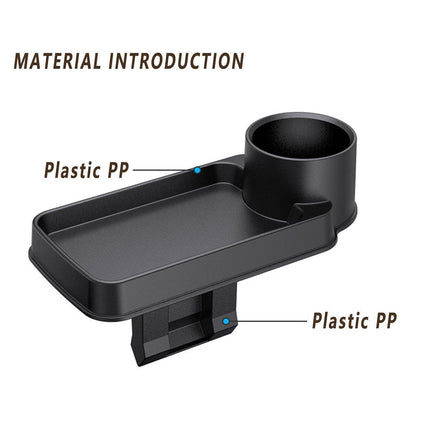 Car Storage Box Clip In Cup Holder Multifunctional Vehicle Seat Side Organizer