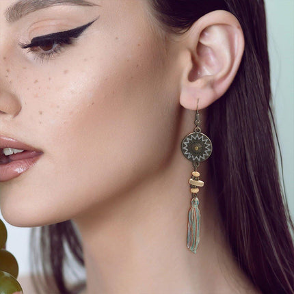 Vintage Tassel Earrings for Women Long Ethnic Style Dangle Fashion Jewellery