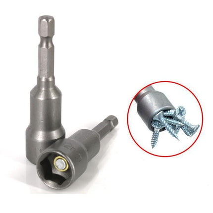 14 Size Socket Magnetic Nut Driver Set Drill Bit Adapter 1/4'' Hex Shank 6-19MM - Aimall