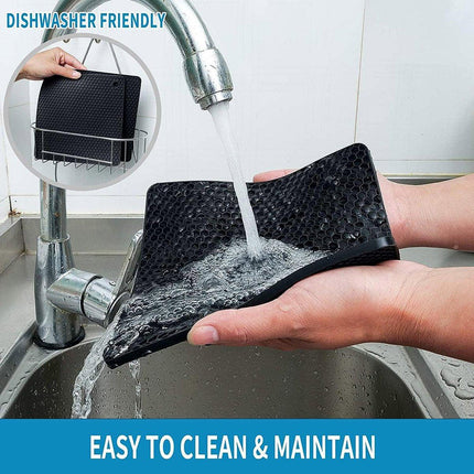 4pcs Silicone Honeycomb Heat Resistant Mats Table Cup Pot Coasters Home Kitchen