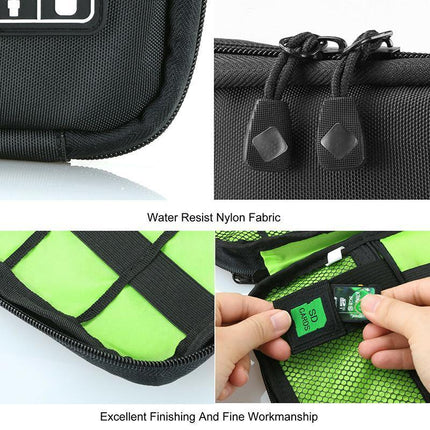 Electronic Accessories Storage USB Cable Organizer Bag Case Drive Travel Insert - Aimall