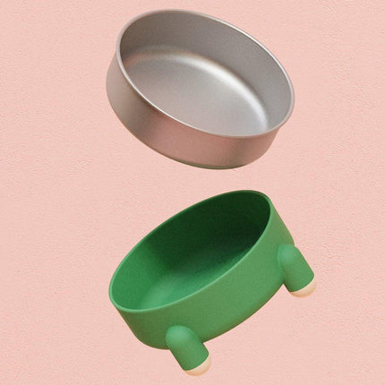 Anti-Tip Stainless Steel Dog Bowl Pet Basin for Dogs Cats Durable Feeding Dish
