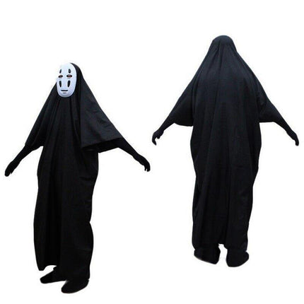 Adult Spirited Away No Face Male Cosplay Costume Mask Halloween Xmas Party Suit AU