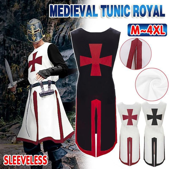 Medieval Tunic Royal Knight Renaissance Roman Men Costume Warrior Crusader AU - Aimall