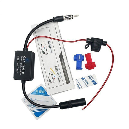 Car Hidden Aerial Radio Antenna Signal Booster Amplifier Strengthen 25db 12V AU - Aimall