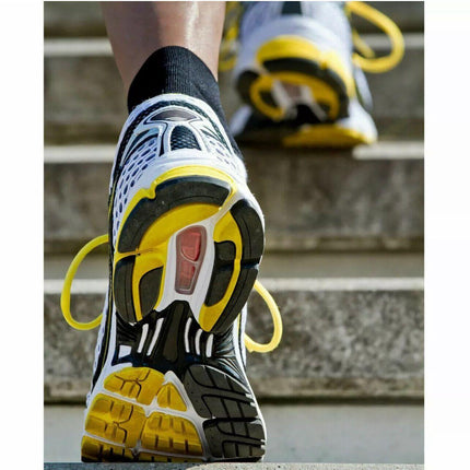 Foot Sleeve Plantar Fasciitis Compression Socks Achy Swelling Heel Ankle Black&Orange - Aimall