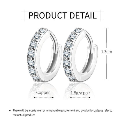 Korean Style Round Earrings for Women Fashion All Matching Buckle Jewelry