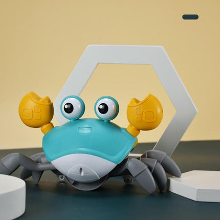 Electric Music Crawling Crab Baby Toy LED Light Up Kids Toddler Interactive Toys - Aimall