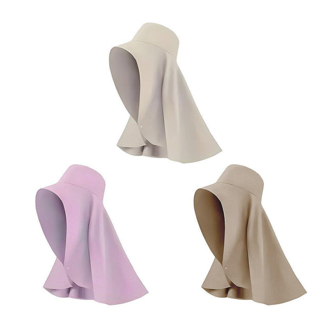 Women Summer Sun Protection Hat Large Brim Face Cover Shawl UV Protection Cap