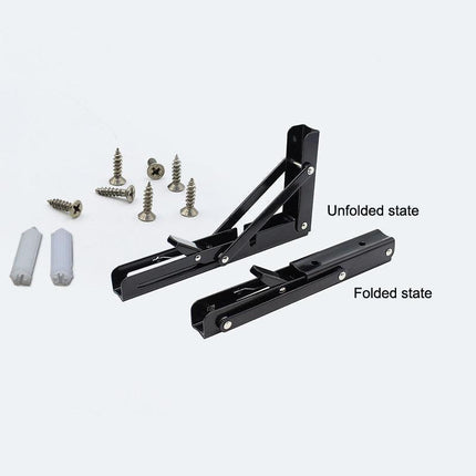 Traderight Table Bracket Folding Stainless Steel 150KG Wall Shelf Bench 2PCS - Aimall