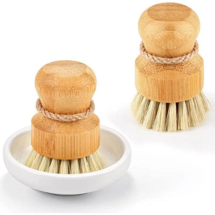 3pcs Dishwashing Brush Set Short Handle Pot Brush for Kitchen Cleaning Scrubbing