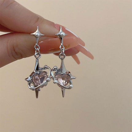 Four Star Stud Earrings for Women Stylish Sweet Cute Jewelry Fashion Accessories