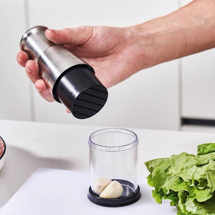 304 Stainless Steel Garlic Press Crusher Manual Garlic Mincer Kitchen Tool