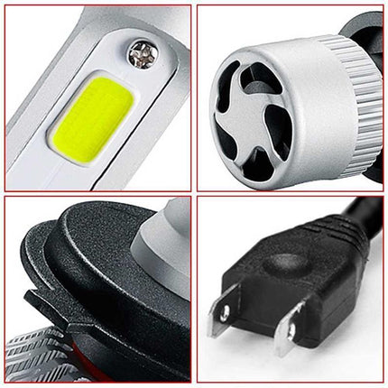 H4 9003 2000W 300000LM LED Headlight kit Lamp Bulbs Globes High Low Beam Upgrade - Aimall
