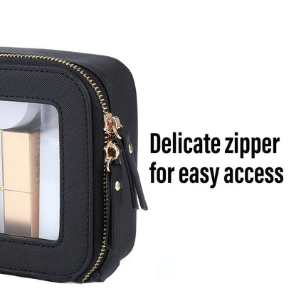 Clear Waterproof Travel Makeup Bag Portable Cosmetic Toiletry Organizer Box