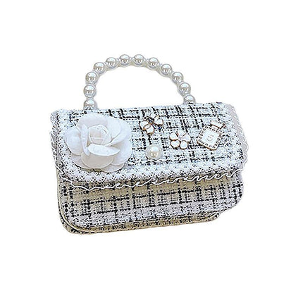 Girls Small Square Princess Handbag Chain Shoulder Bag Kids Messenger Bag