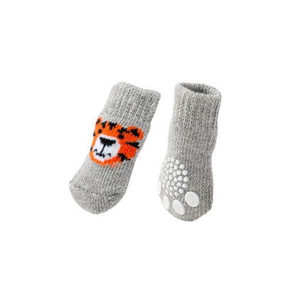 Dog Socks Non-Slip Grip Slip Anti-Skid - Puppy Cat Pet Shoes Slippers S Size - Aimall