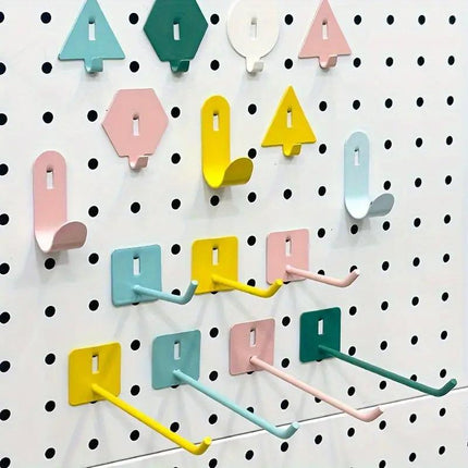 5pcs Pegboard Hooks Storage Accessories Organizing Tools Wall Hanging Solutions