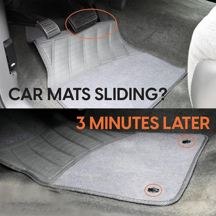 4Set Floor Mat Clips Set of Anti-Slip Fixing Retainers for Car Mats Removable