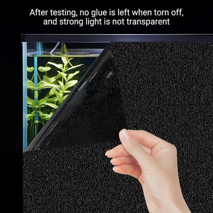 10PCS Black Aquarium Background Sticker Self Adhesive Waterproof Fish Tank Film