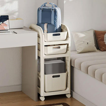 Mobile Storage Trolley Rolling Utility Cart Heavy Duty Organizer with Wheels
