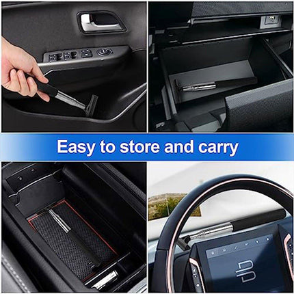2pcs Retractable Windshield Wiper Set Rear View Mirror Cleaner Car Wiper Blade