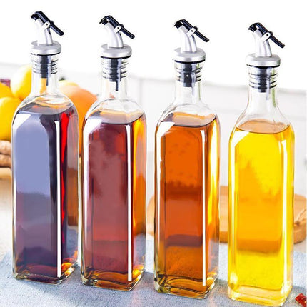 250/500ml Olive Oil Vinegar Pourer Dispenser Glass Bottle Kitchen Tools Cooking - Aimall